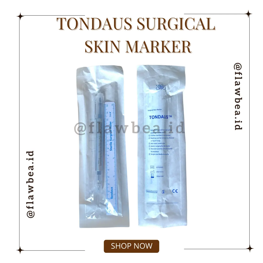 FLAWBEA.ID - Tondaus Surgical Microblading Skin Marker Sulam Alis Spidol Anti Air