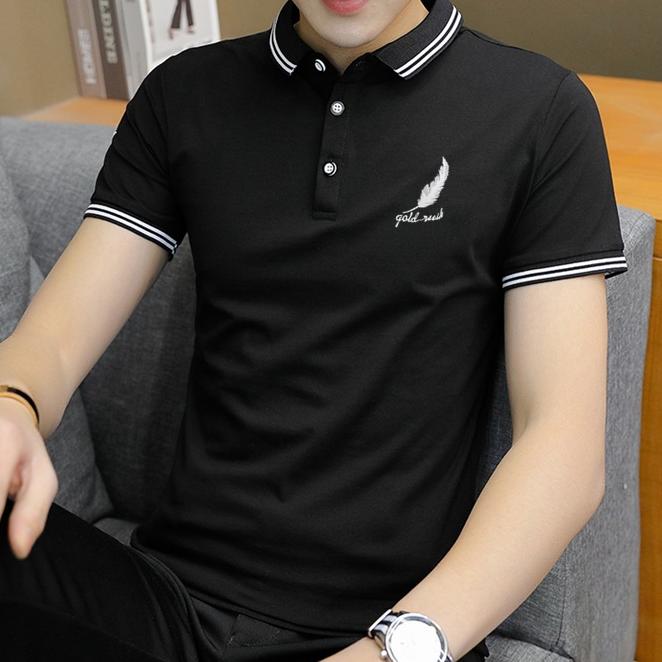 Product Introduction of polo shirt for men new short sleeve shirt  Korean fashion plus size polo shirt Clothes Menswear Top 12