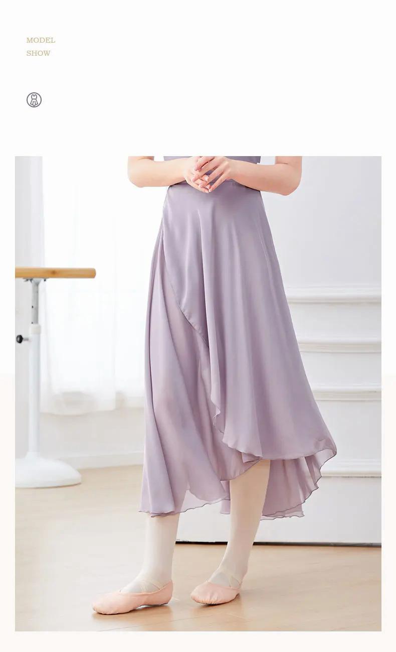 Product Introduction of Ballet Skirts Women Long Chiffon Dance Skirt Fairy Chiffon Long Ballet Tutu Dress Dance Costumes Tie Up Dress 6