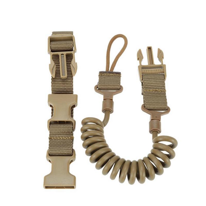 Product Introduction of Tactical Camping Spring Rope Sling Adjustable Hunting Strap Outdoor Climbing Safety Anti-lost Sling Strap Hunting Accessories 9