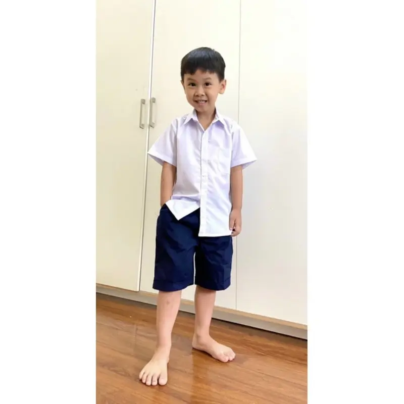 FAHIBSHOP Áo đồng phục học sinh BỐNG SHOP áo trắng cộc tay cho học sinh từ 18 ~ 45 kg