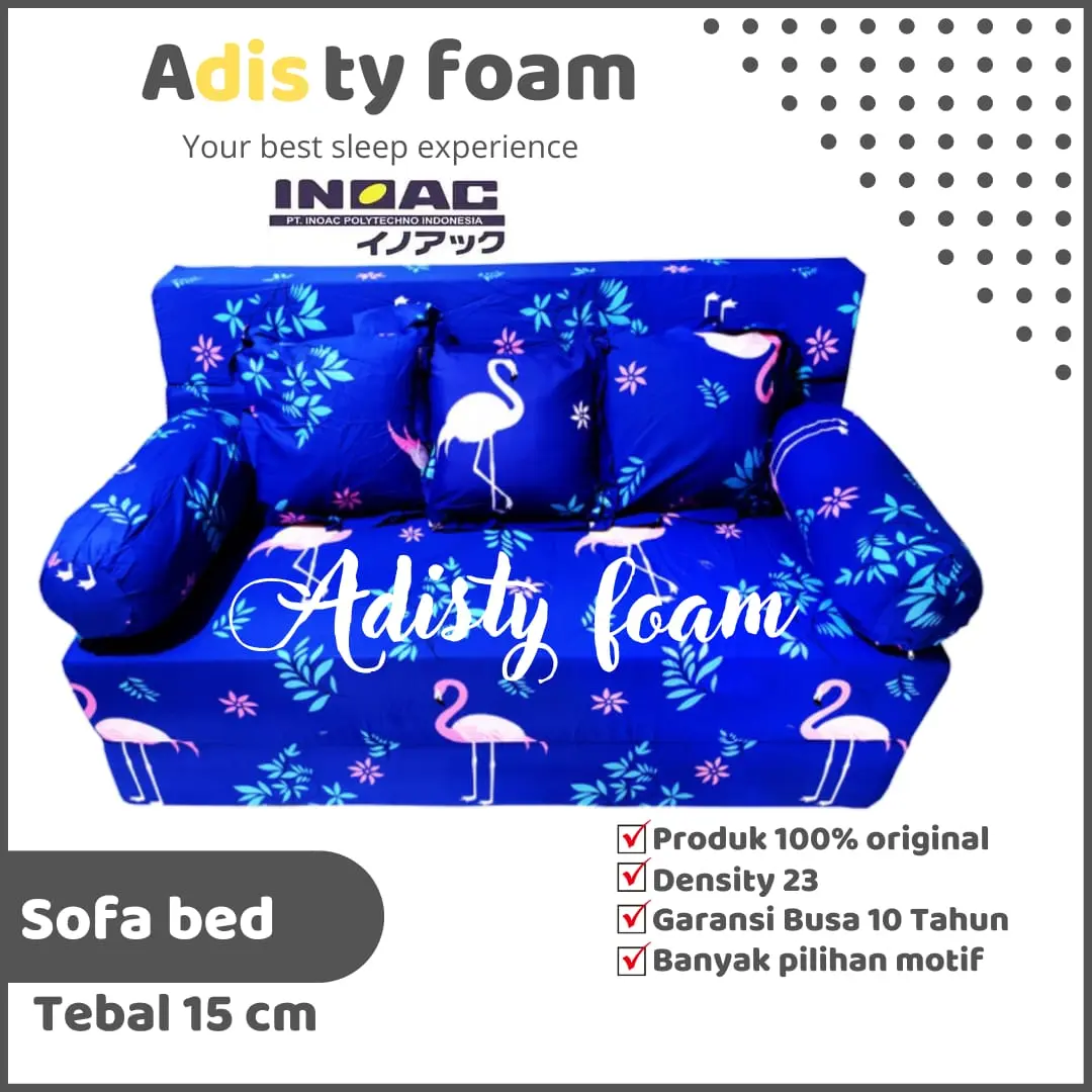 Sofa bed inoac eon D23 Tebal 15 cm garansi busa 10 tahun