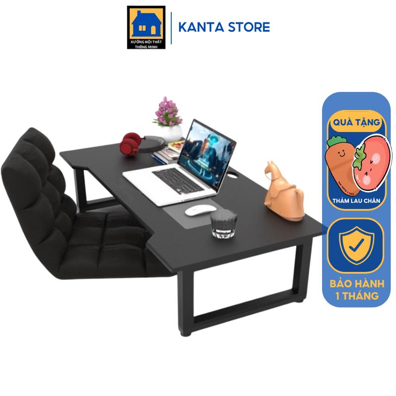Bàn học gấp gọn ngồi bệt Tặng thảm trải sàn bali chân khung sắt tĩnh điện chắc chắn được rap sẵn kanta store