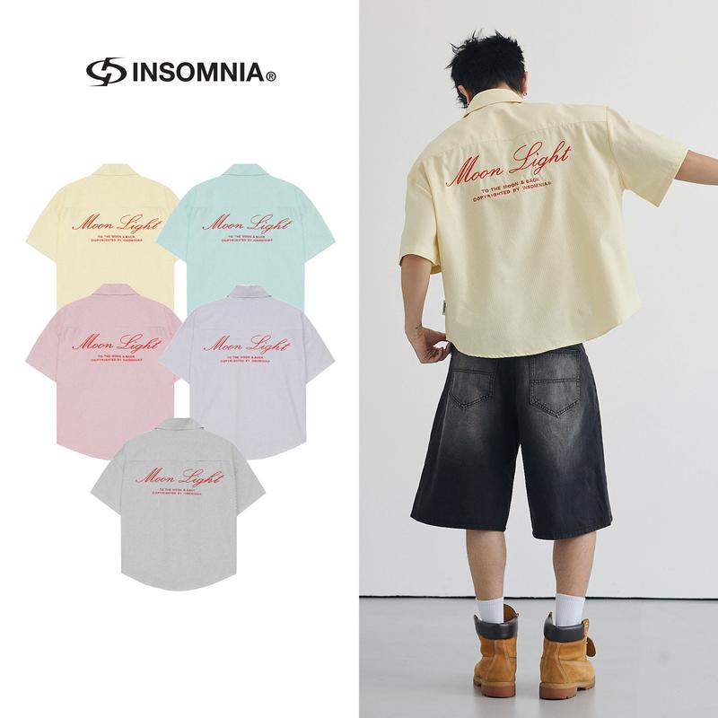 Áo Sơ Mi Form Boxy INSOMNIA Moonlight Vải Oxford Local Brand Unisex Nam Nữ - TS020