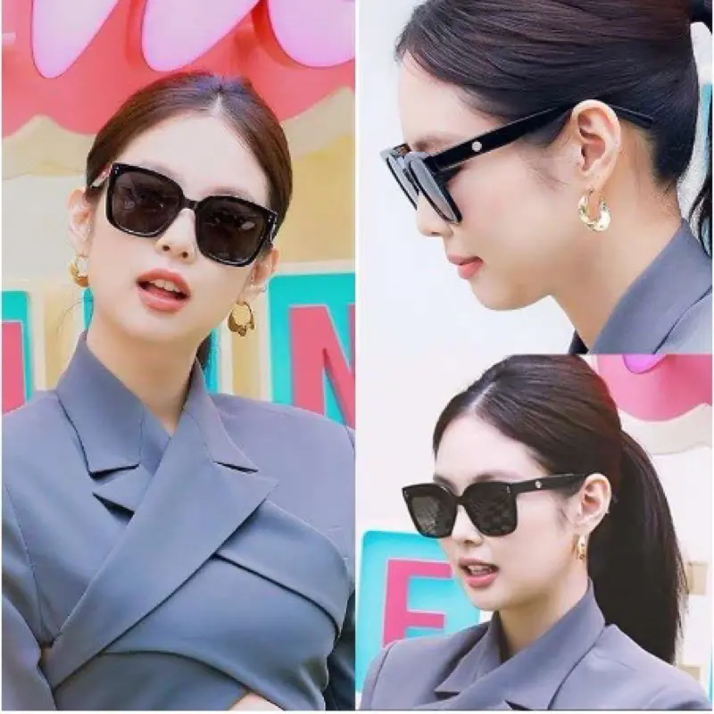 Kacamata Hitam Cat Eye frame Kotak Fashion casual mantai model Korea untuk Pria dan Wanita / Korean Sunglasses style READY STOCK Eyeglasses Aksesoris Eyewear i032 4