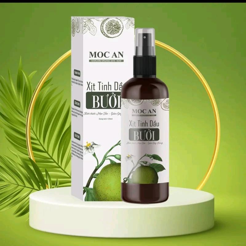 Xịt Tóc Tinh Dầu Vỏ Bưởi Xanh 120ml Mộc Ân Haircare dành cho tóc gãy rụng tóc hư tổn, hỗ trợ dưỡng dài, giảm gãy rụng 2