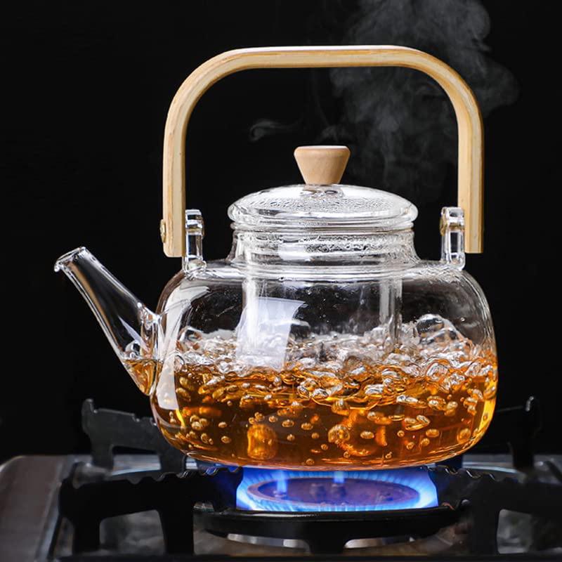  Ấm trà thủy tinh Borosilicate chịu nhiệt cao với bộ lọc có thể tháo rời ấm  trà ấm  pha ấm  trà 