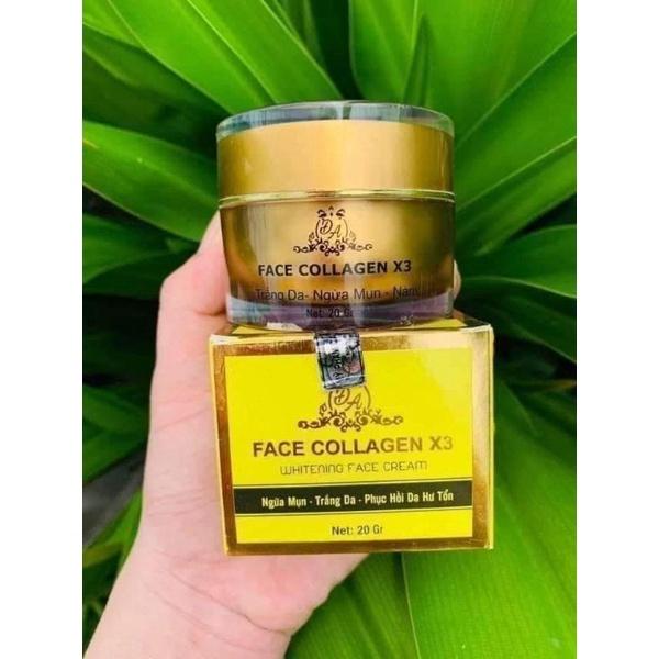 Combo Kem dưỡng trắng da Face Collagen X3 và Serum Collagen X3 mỹ phẩm Đông Anh 2