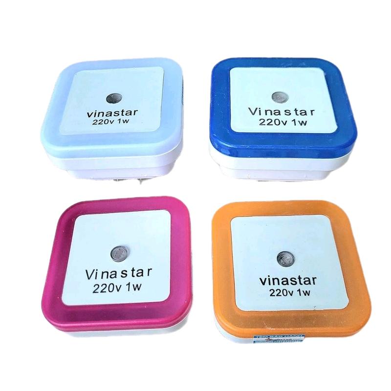 Đèn ngủ cảm biến LED Vinastar nhỏ gọn - cảm biến quang siêu nhạy - nhiều màu 0