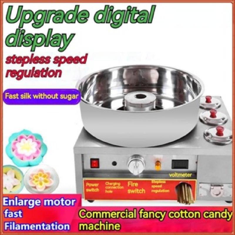 Commercial Gas Electric Cotton Candy Machine Table Top Candy - TikTok ...