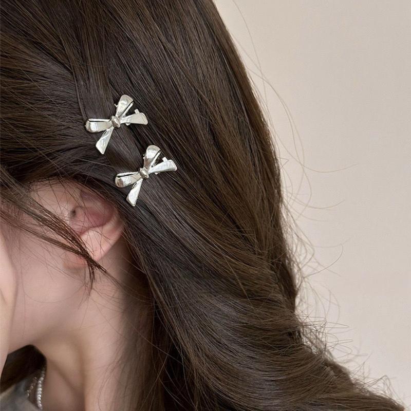 Product Introduction of Bow hair clip, sweet and cool girl's small bangs clip, side hair clip, duckbill clip 13