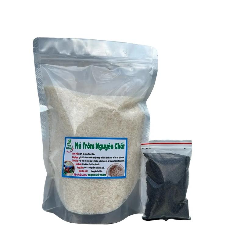 1kg Mủ Trôm Xay Nhuyễn Kèm Hạt É (SEO)   Bột