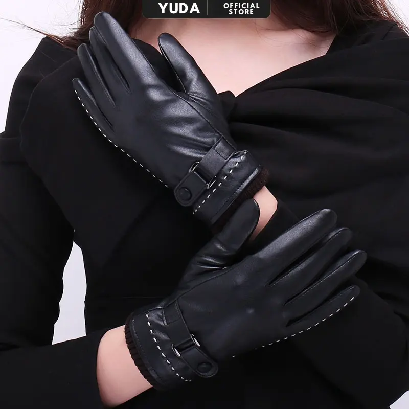 Găng tay mùa đông cho nữ giữ ấm chống lạnh tốt YUDA bao tay nữ đi xe máy cảm ứng điện thoại siêu mượt GT99 NỮ