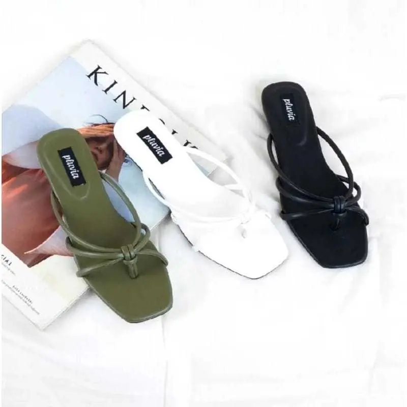 Sandal Teplek Wanita /sandal flat Motif Silang labalaba/ Sandal murah RF035 Sendal