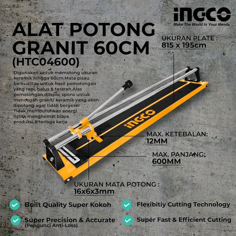 ALAT POTONG GRANIT MANUAL 60CM INGCO HTC04600 1
