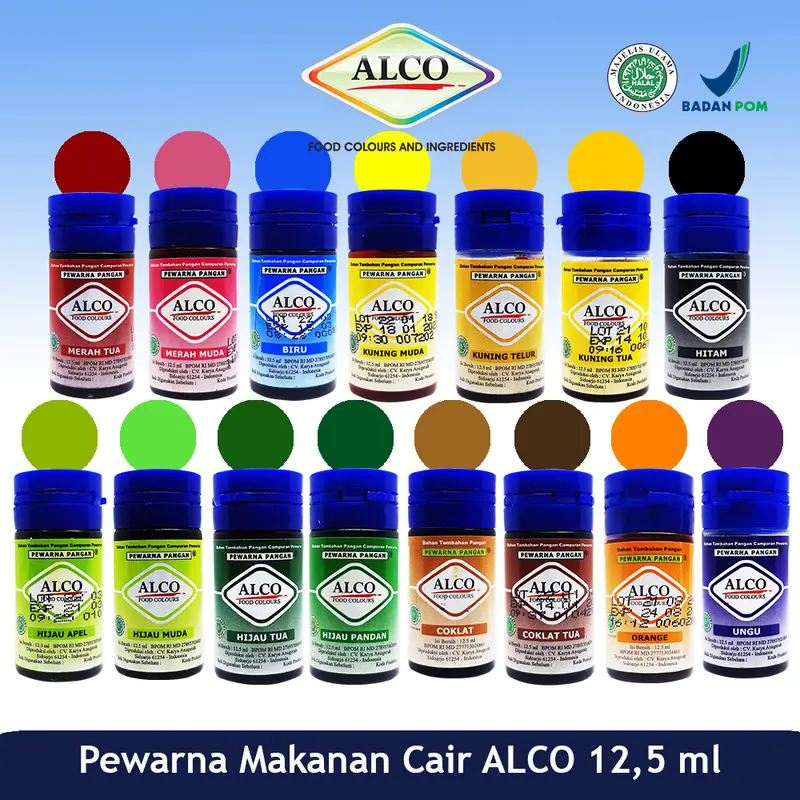 Pewarna Makanan Kue ALCO 12,5 ml 0