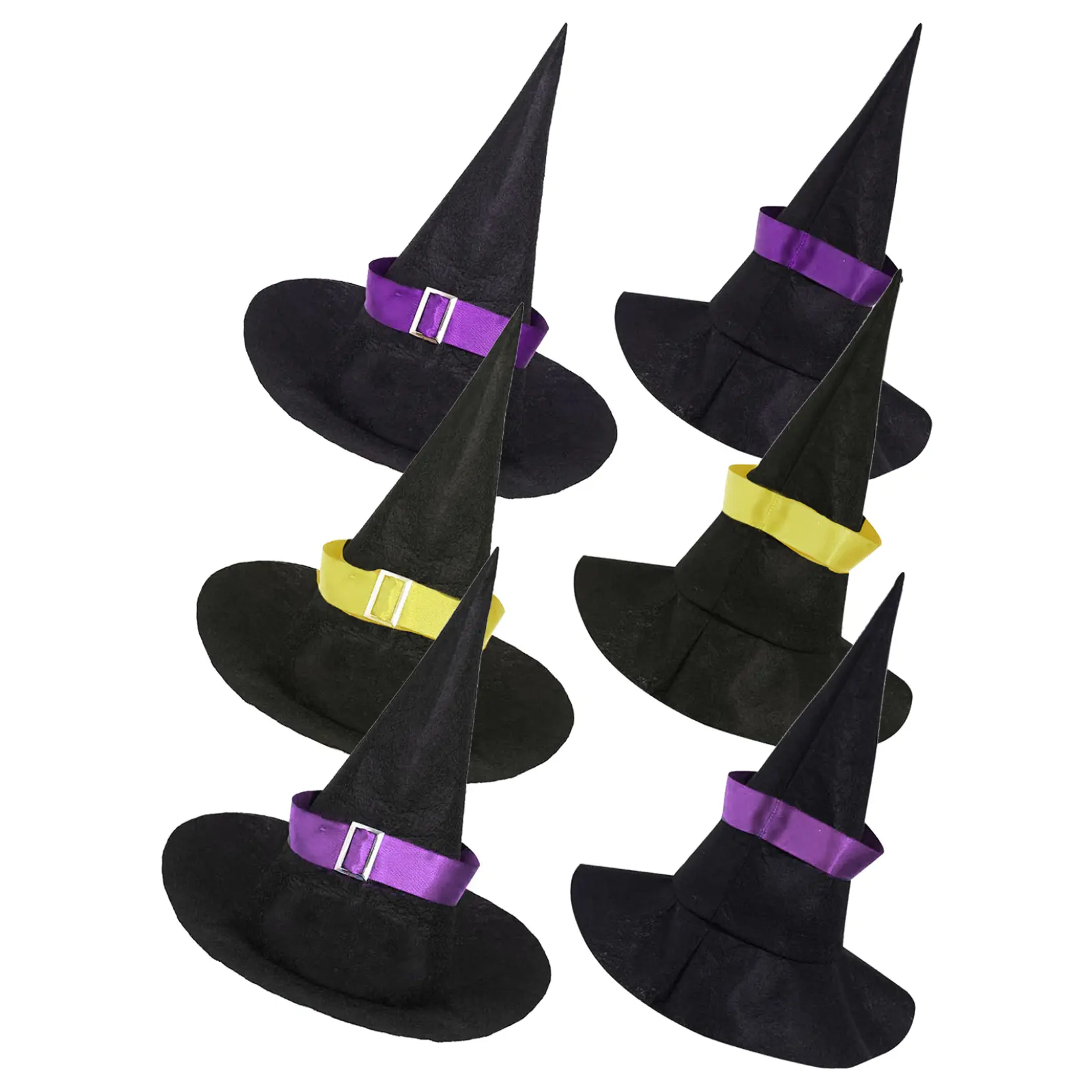 Lejafay Black Witch Hat Girls Boys Foldable Halloween Wizard Hat Fancy Dress Party Accessory Masks Comfortable