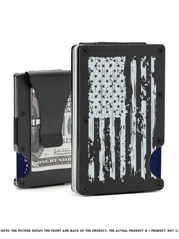 Men's Metal Card Holder, Simple Credit Card Holder for Men, Business Style Portable Cardholder for Daily Used, Casual Trendy Versatile High-quality Daily Wallet 2