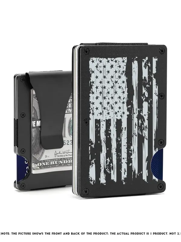 Men's Metal Card Holder, Simple Credit Card Holder for Men, Business Style Portable Cardholder for Daily Used, Casual Trendy Versatile High-quality Daily Wallet 2