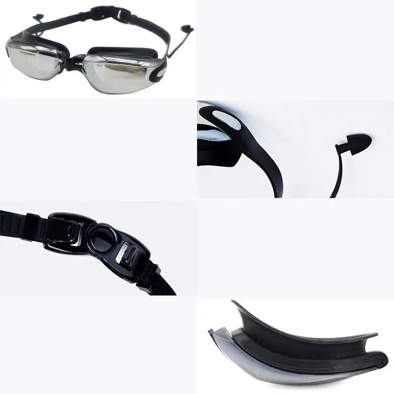 Kính Bơi Chống Sương Mù Cản Tia UV Cao Cấp HIFIT Kèm Bịt Tai -Tặng Hộp Đựng Phụ Kiện Cao Su -Nam Nữ 4