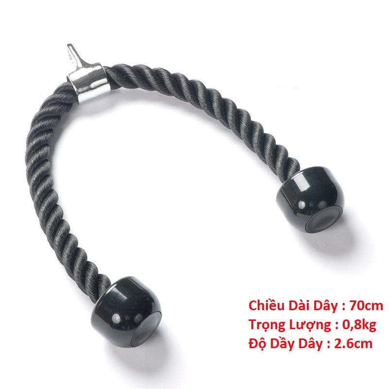 Dây Thừng Tập Cáp Tricep Rope , Tập Cơ Tam Đầu , Lưng Xô, Vai , Tay Sau , Tay Trước, Cơ Bụng 7