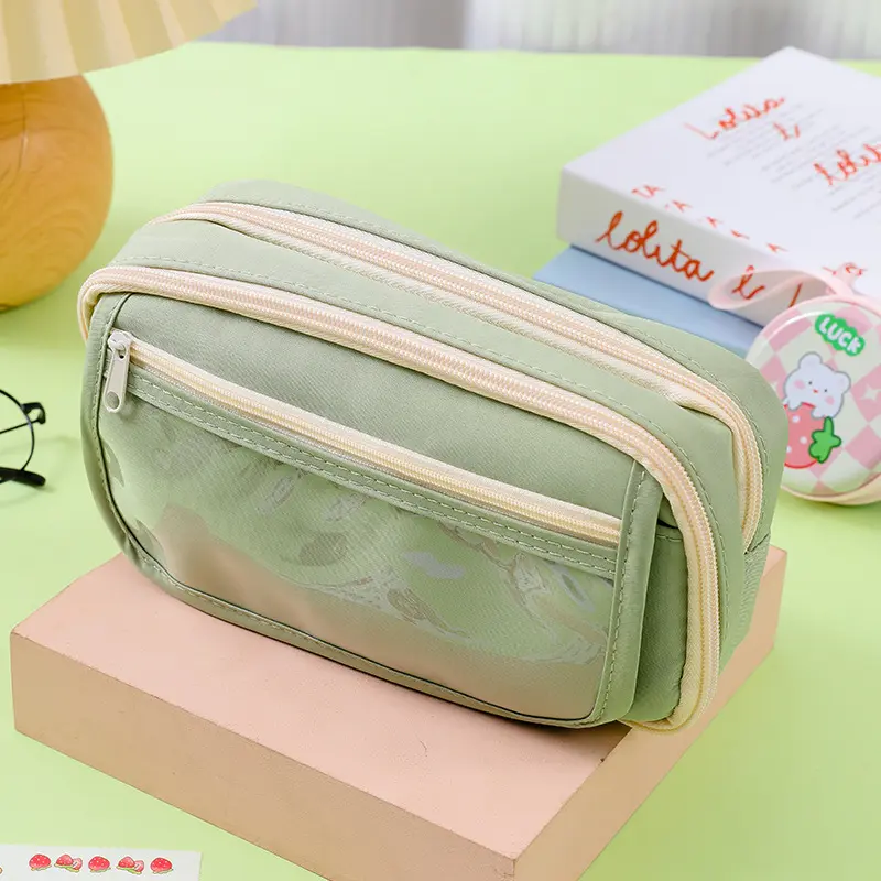 Hộp Đựng Bút Chì Trong Suốt, Hàng Mới Về, Thiết Kế Gấu Trúc Chín Lớp, Hộp Văn Phòng Phẩm Dung Tích Lớn, Giá Trị Cao, Thích Hợp Cho Học Sinh Trung Học Cơ Sở Và Nữ Sinh, Hộp Đựng Đồ, Lý Tưởng Làm Quà Tặng Học Sinh. 5