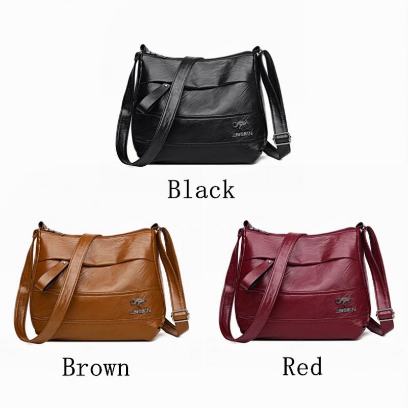 Product Introduction of Beg Tangan Bahu Kulit, Rekaan Elegan, Untuk Wanita, Fesyen, Corak Kulit Domba, Indah, Beg Selempang, Sesuai untuk Membeli-belah Bags Crossbody 0
