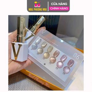 [Sơn Lẻ] Sơn Mắt Mèo Ánh Trăng Pha Lê VENDEENI Làm Nail - Cao Cấp, Siêu Sáng, Chai Lẻ 15ml, Bán Lẻ Nữ