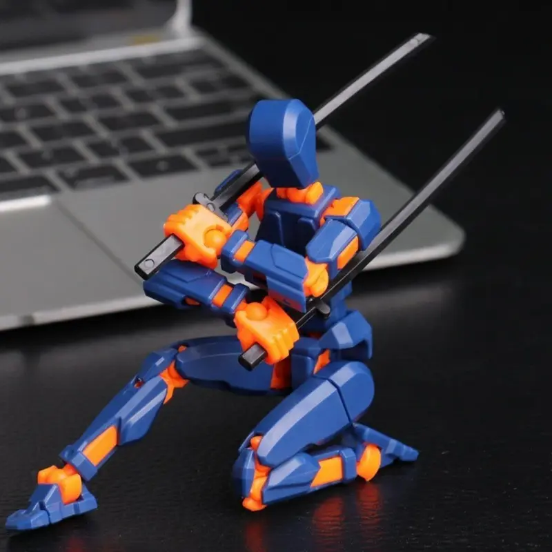 Dummy 13 Action Figure,Mainan Pergeseran Bentuk Bergerak Multi-Sendi,Manekin Cetak 3D,Dengan 4 Senjata Dan 3 Bentuk Tangan 1