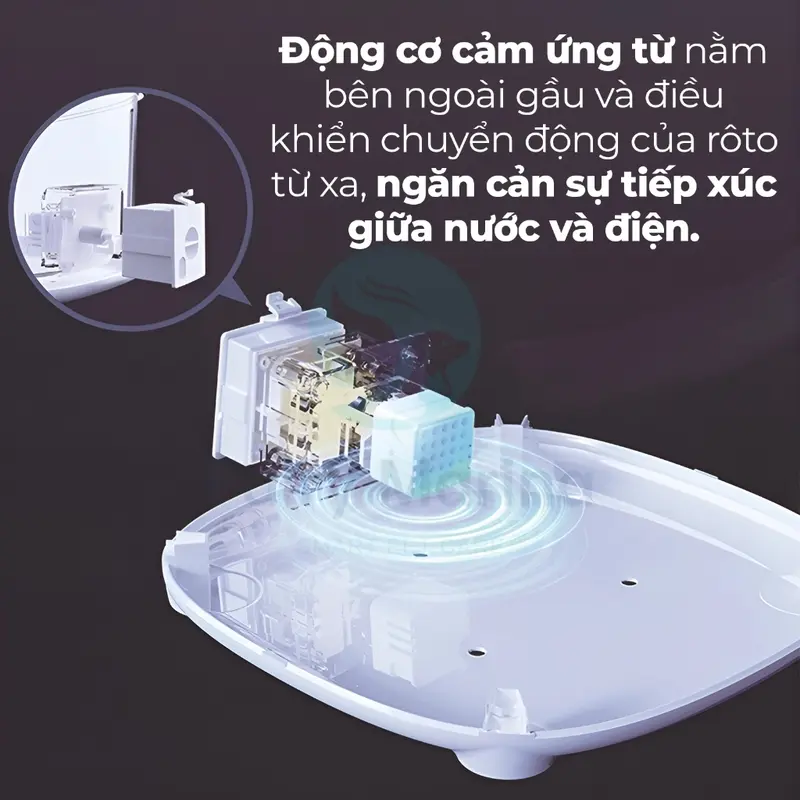 Máy uống nước tự động an toàn cho mèo Fairy Marina, máy lọc nước chó mèo chống giật điện thiết kế công thái học, máy uống nước cho mèo, đài phun nước bình nước tự động cho mèo lọc sạch bụi bẩn giá rẻ dễ dàng vệ sinh - Fairy Marina 3