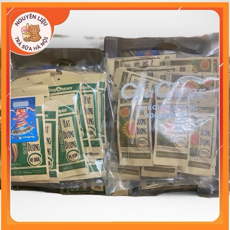 1 Bịch 20 gói hạt hướng dương CHACHEER vị mộc (nguyên vị), vị dừa gói 40g nhập khẩu Thái Lan Snack Ăn Vặt