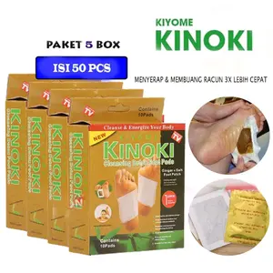Grosiran PROMO Paket 5 Box Kinoki Gold Detok Foot Pads Koyo Kaki Ginger Patch Hand