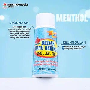 MBK Bedak Biang Keringat Biru/Botol - Biru/Botol