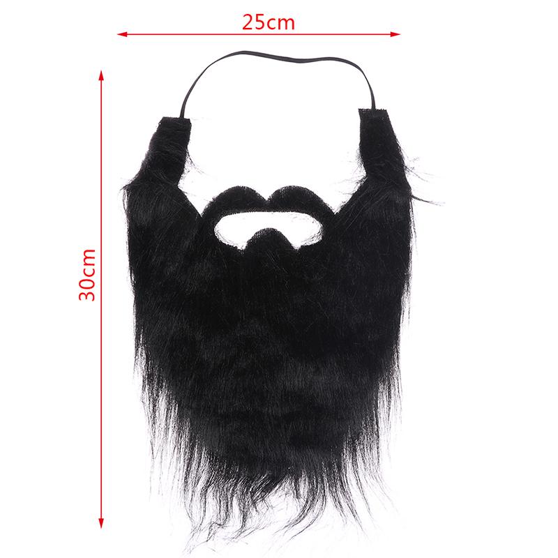 Product Introduction of [HOU]Handmade Wig Beard Hats Crochet Mustache Knit Halloween Party Decoration Moustache Men Women Festival Caps Face Beard Wig Props 26
