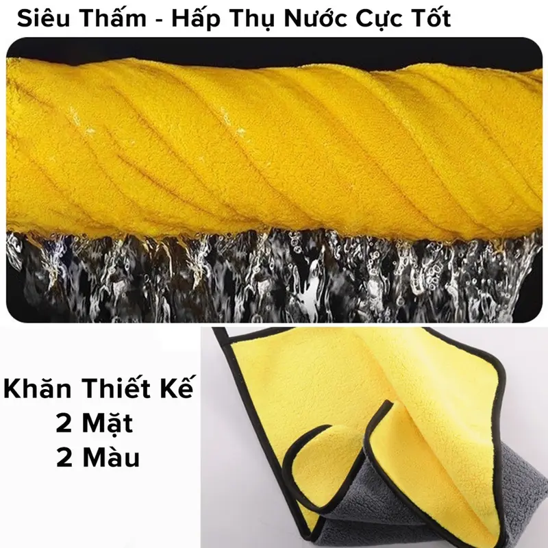 Khăn lau cơ bida, khăn lau đa năng thấm hút siêu sạch Làm Sạch Len 3