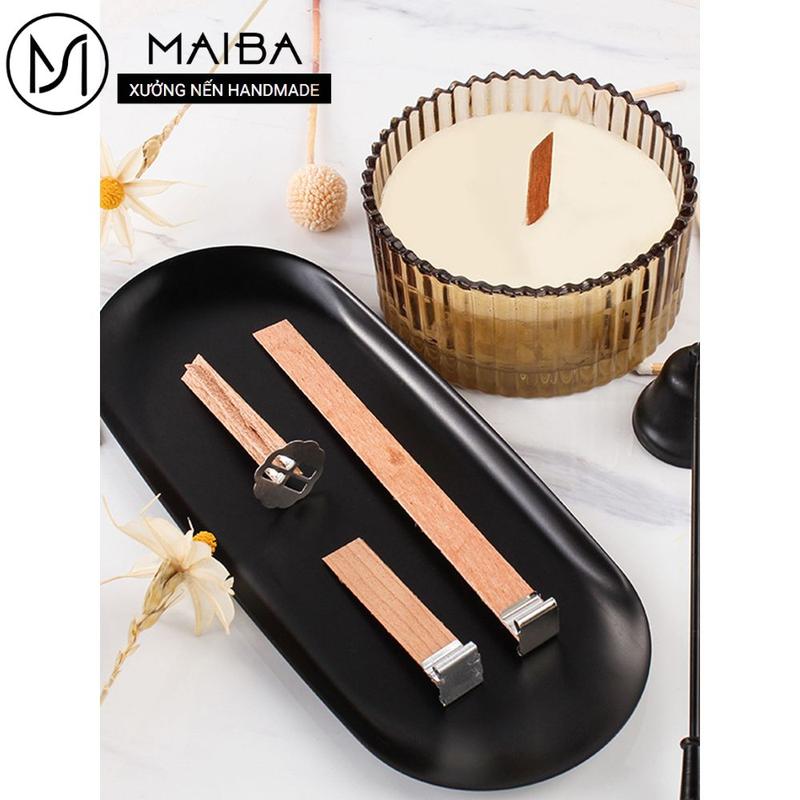 Bấc Gỗ Và Cotton Nguyên Liệu Làm Nến Decor Nến Nến Thơm Decor Phòng 1