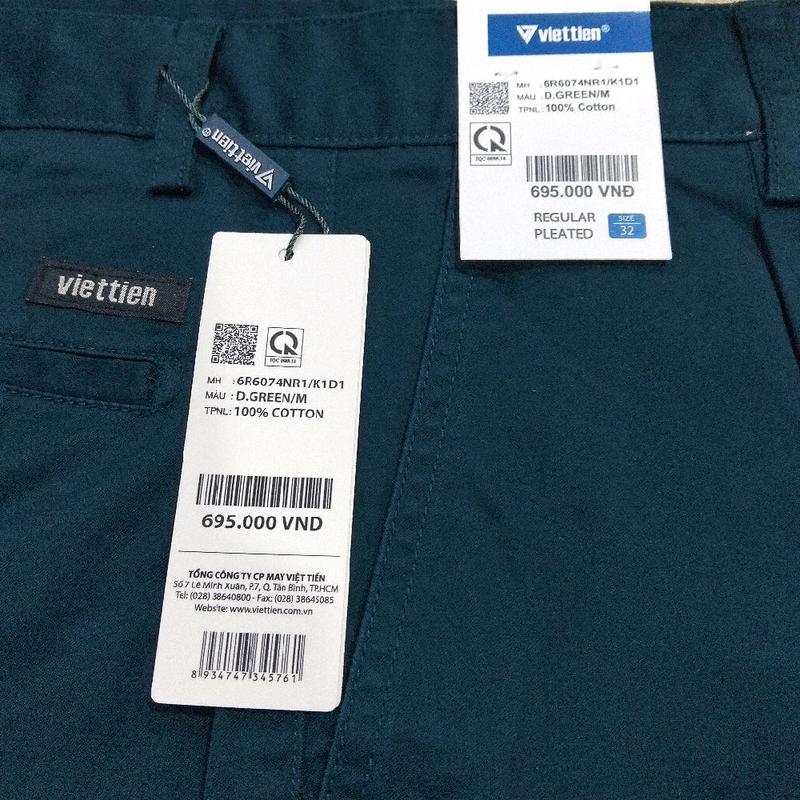 Quần kaky việt Tiến 1 ly mã 6074 Fom REGULAR 3