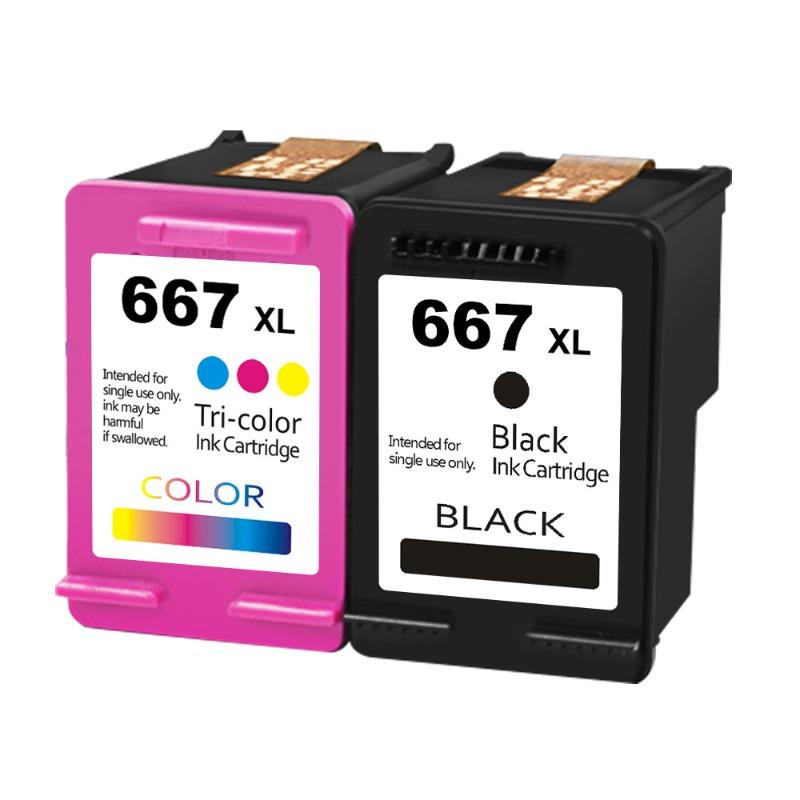 Product Introduction of 667 XL Ink Cartridges Value Pack Compatible Replacement for HP DeskJet 1275 2374 2375 2376 2775 2776 6075 6475 6476 Printers 15