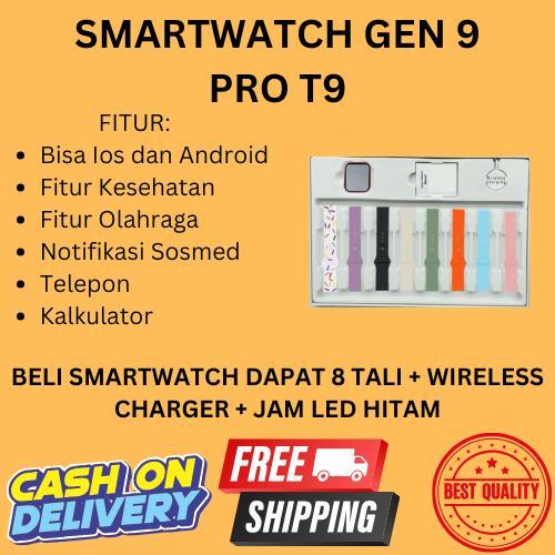 PAKET COMBO! SRS 9 [8 Tali + Charger + BONUS JAM LED] BISA COD