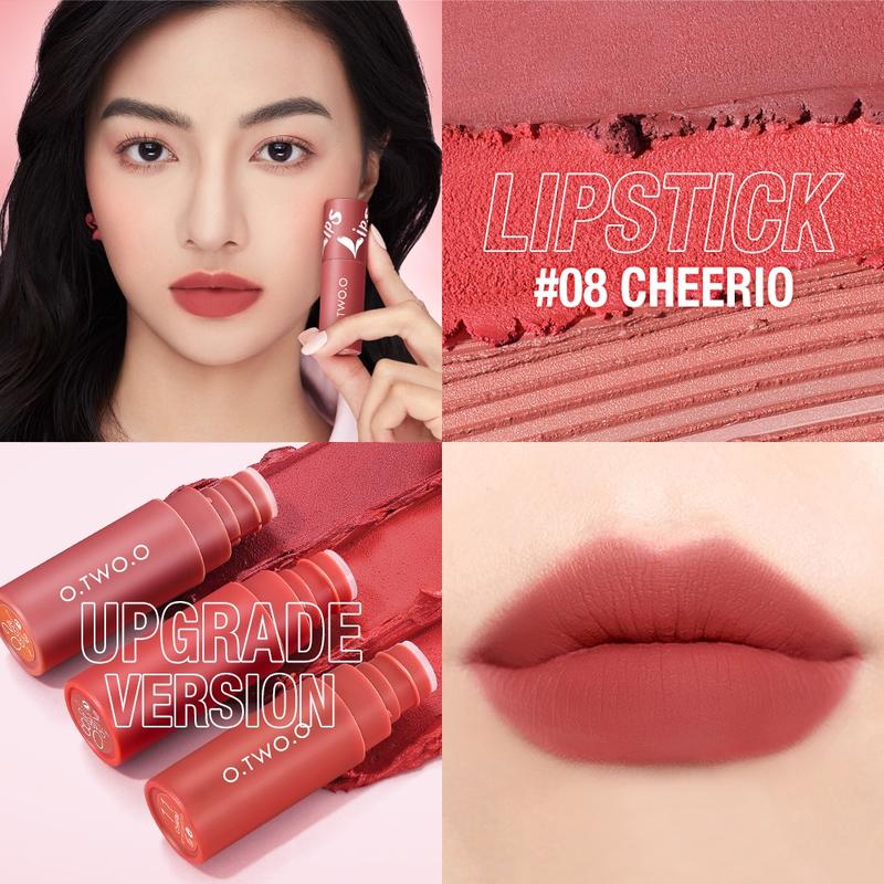 O.TWO.O Velvet Matte Liptint Lip & Cheek Mud Lip Gloss Lipstick Bibir Lipstik 3
