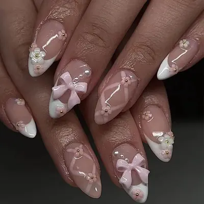 Coquette Nails with Nooo Charm - TikTok Shop ＼NAIL/NOOO／