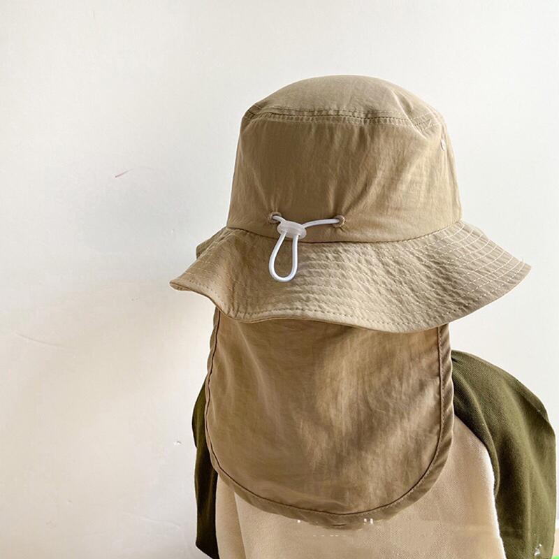 Product Introduction of Mũ Bucket Trẻ Em, Phong Cách Mùa Hè, Chống Nắng Ngoài Trời, Mũ Ngư Dân, Cho Bé Trai Và Bé Gái, Màu Trơn Có Thể Điều Chỉnh, Mũ Chống Nắng Panama Trẻ Em 18