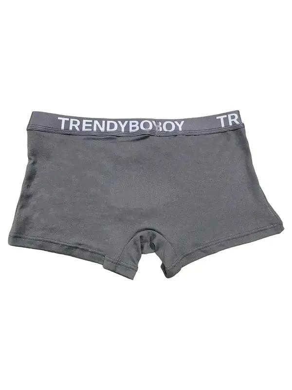 Men's 3pcs Letter Graphic Printed Boxer Brief Set, Soft Comfy Breathable Tag-free Boxer Briefs for Men Multipack, Casual Fashion Underwear Set for All Season 1