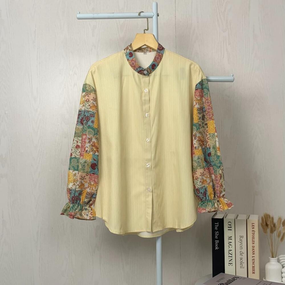 [ready stock]Asaya Korean style colorful plaid fashion casual shirt