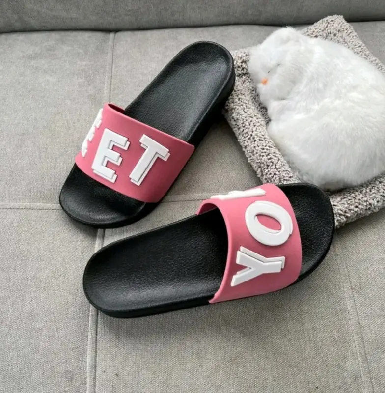 Dép đế trắng dễ vệ sinh, dép nam nữ quai ngang XT YOFEET phong cách trẻ trung- năng động Slipper Đế Bằng DéP Cao Su Giày 4
