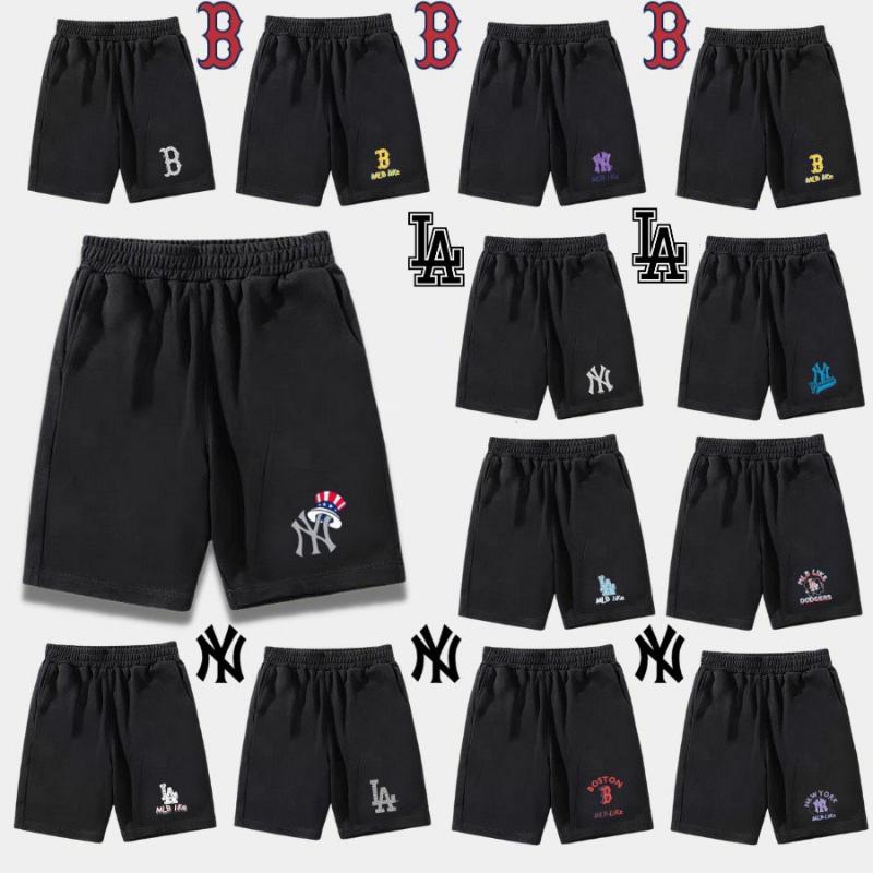  Quần Short MLB NY Nam Nữ Unisex Chất Liệu Poly 2DA Quần Đùi LA Thể Thao Form Rộng Màu Đen Dễ Phối Đồ Model Short 