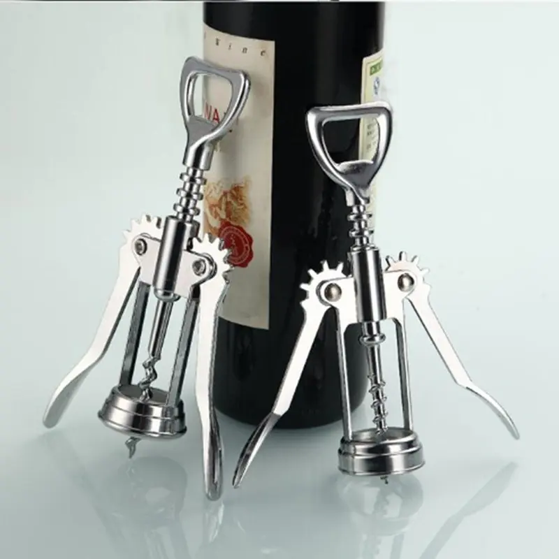 Dụng Cụ Mở Rượu Vang Đỏ, Chất Liệu Thép Không Gỉ, Cầm Tay, Thiết Kế Cổ Điển, Thích Hợp Cho Nhà Hàng Và Chateau, Kẹp Nút Chai 0