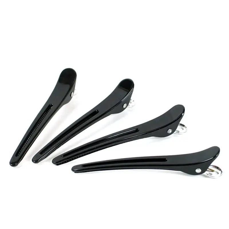 hair clip 12 pcs black colour Plastic