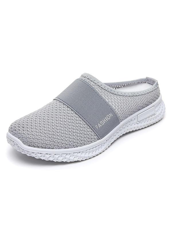 Women's Fashionable Solid Color Mules, Casual Soft Platform Slip on Walking Shoes, Breathable Comfortable Shoes for Daily Wear for Women & Girls 6
