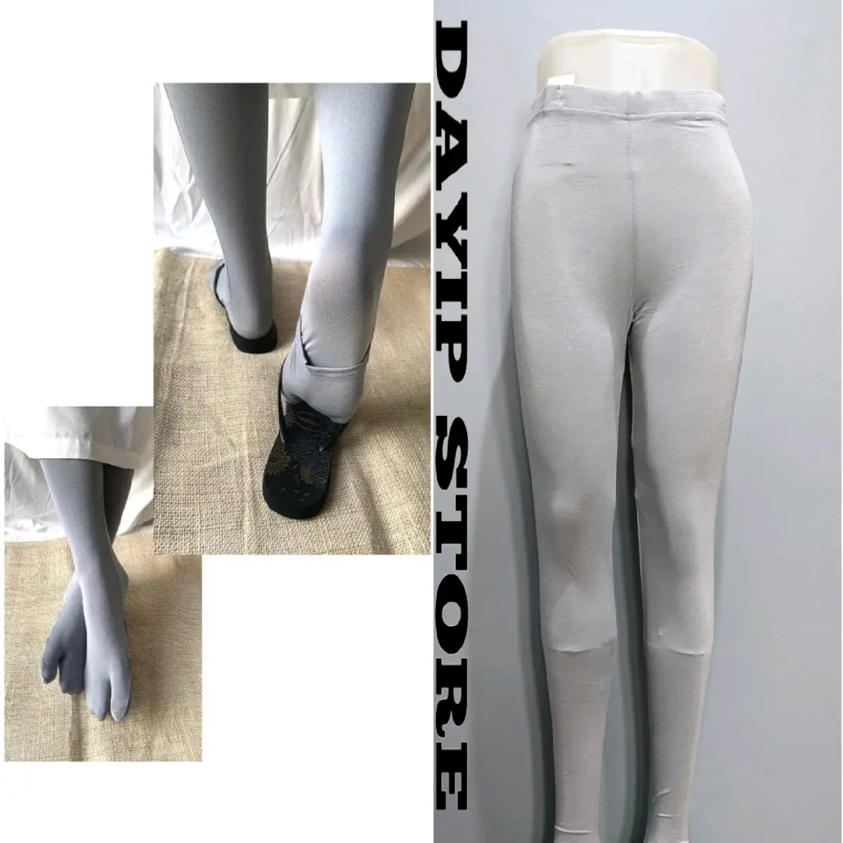 Legging Wudhu Jempol Wanita Panjang Polos Bahan Spandek Rayon Murah